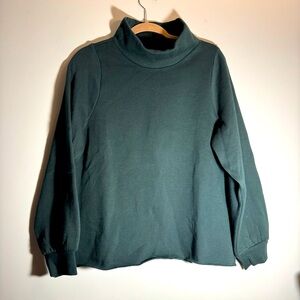 NWT Madewell MWL Women’s Betterterry Relaxed Turtleneck Sweatshirt Size M